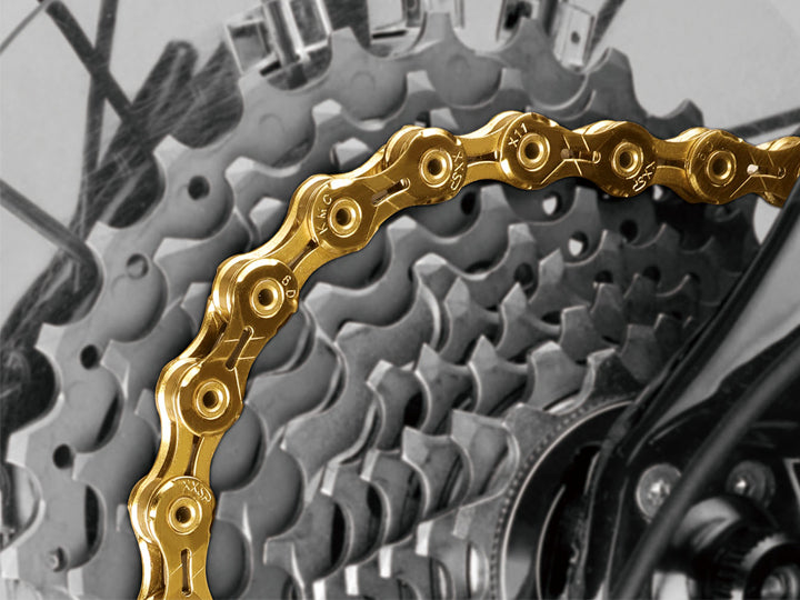 Kmc gold chain 11 2025 speed