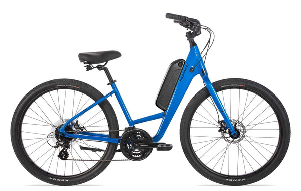 Scene 2 Electric Hybrid Bike Blue Pirez Electric Bikes